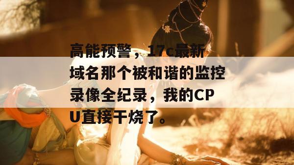 高能预警，17c最新域名那个被和谐的监控录像全纪录，我的CPU直接干烧了。
